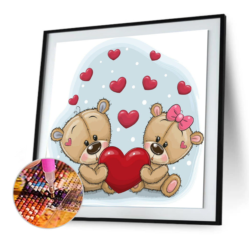 Cartoon Bear - Full Square Drill Diamond Painting 40*40CM