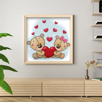 Cartoon Bear - Full Square Drill Diamond Painting 40*40CM