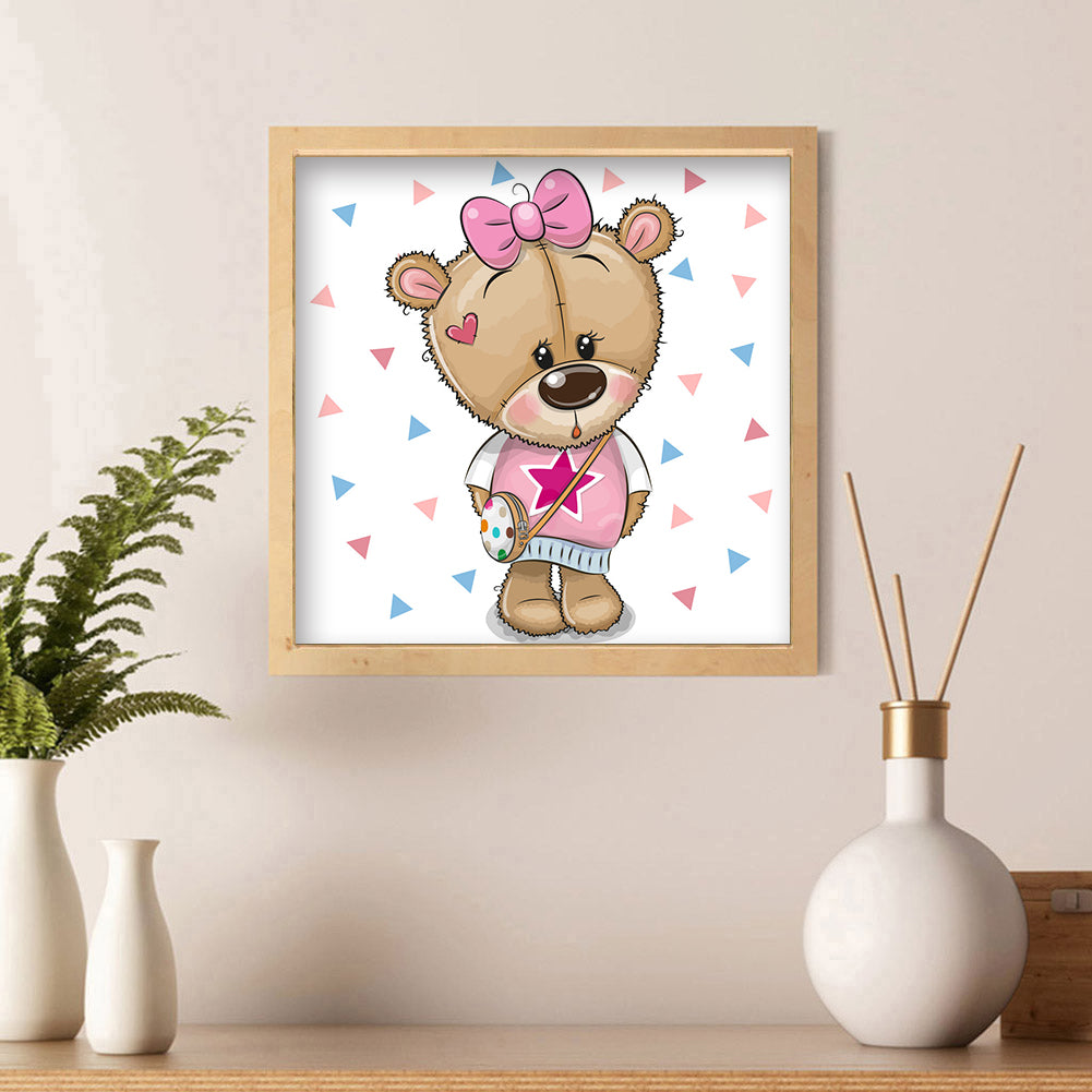 Cartoon Bear - Full Square Drill Diamond Painting 40*40CM