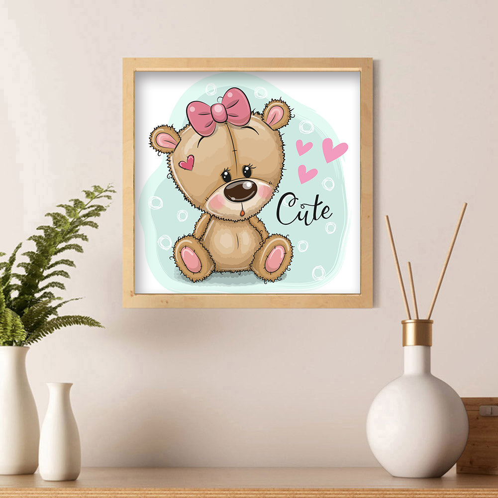 Cartoon Bear - Full Square Drill Diamond Painting 40*40CM