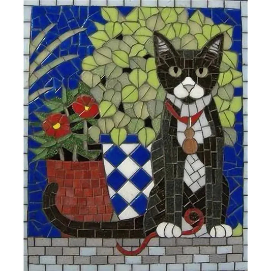 Cat - Full Square Drill Diamond Painting 40*50CM