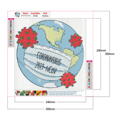 Epidemic - Full Round Drill Diamond Painting 30*30CM