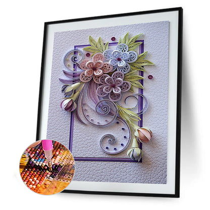 Flower - Special Shaped Drill Diamond Painting 30*40CM