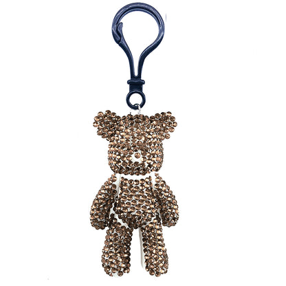 Diamond Mosaic Bear Keychain DIY Rhinestone Drill Painting Kit Key Chain