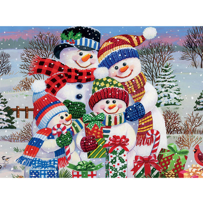 Snowman - Full Square Drill Diamond Painting 50*40CM