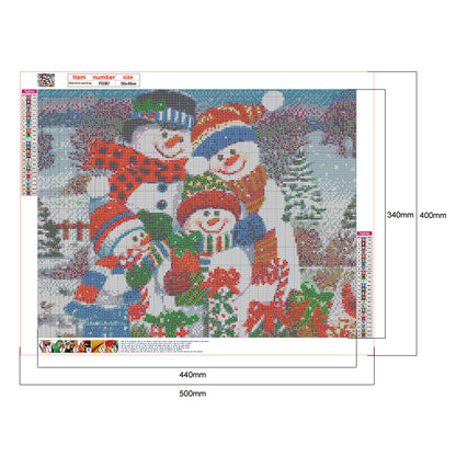 Snowman - Full Square Drill Diamond Painting 50*40CM