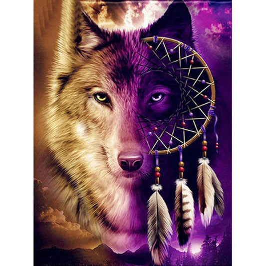 Wolf - Full Round Drill Diamond Painting 30*40CM