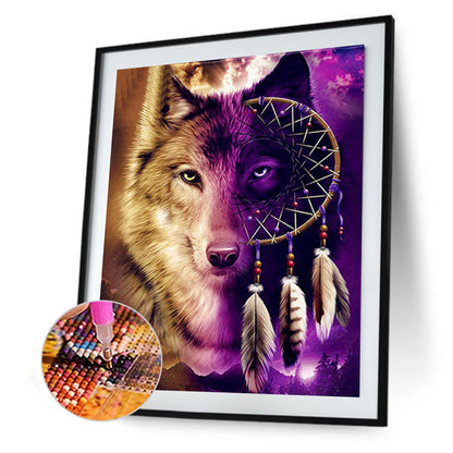 Wolf - Full Round Drill Diamond Painting 30*40CM