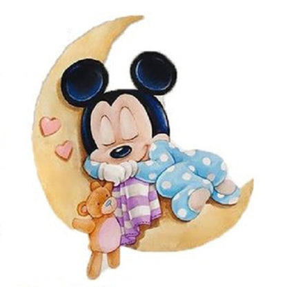 Moon Mouse - Full Round Drill Diamond Painting 30*30CM