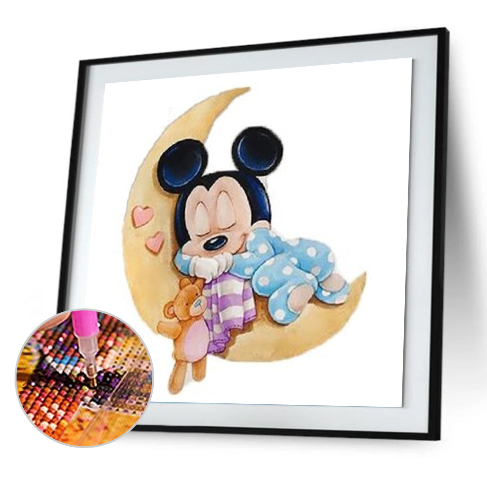 Moon Mouse - Full Round Drill Diamond Painting 30*30CM