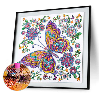 Butterfly - Special Shaped Drill Diamond Painting 30*30CM