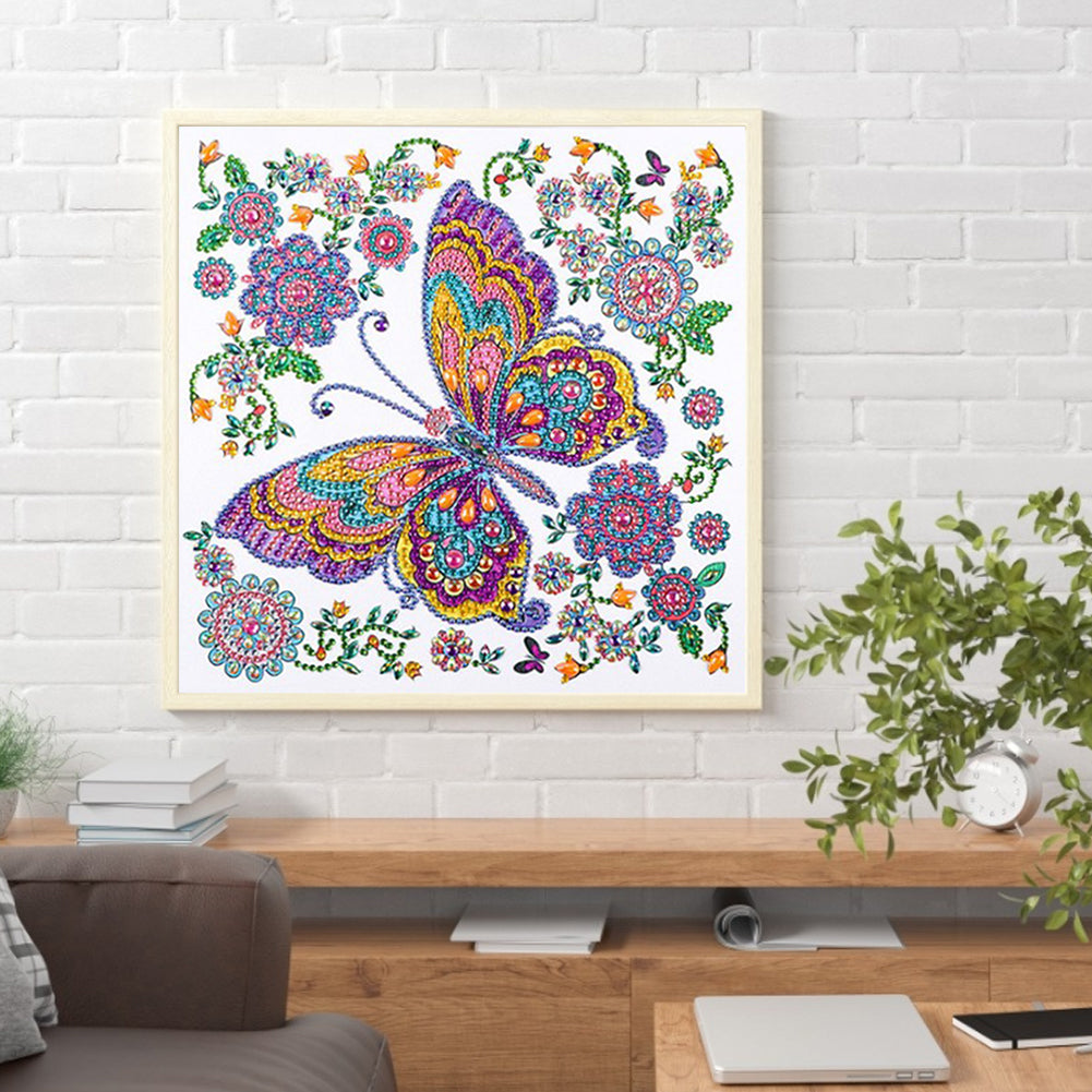 Butterfly - Special Shaped Drill Diamond Painting 30*30CM