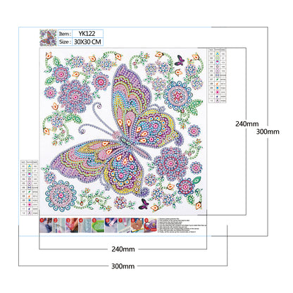 Butterfly - Special Shaped Drill Diamond Painting 30*30CM