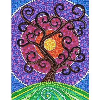 Life Tree - Special Shaped Drill Diamond Painting 30*40CM