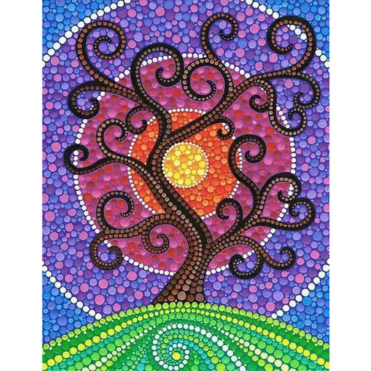 Life Tree - Special Shaped Drill Diamond Painting 30*40CM