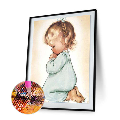 Praying Kid - Full Square Drill Diamond Painting 30*40CM