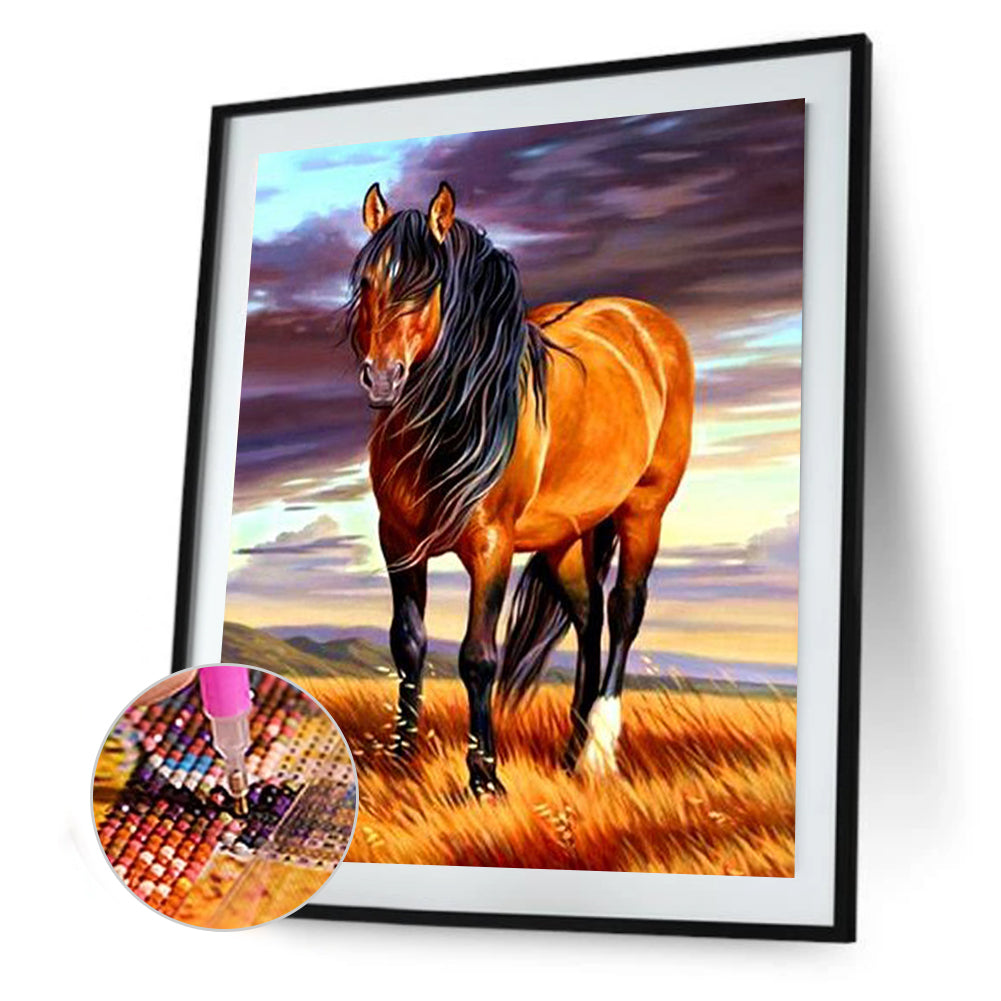 Horse - Full Round Drill Diamond Painting 30*40CM