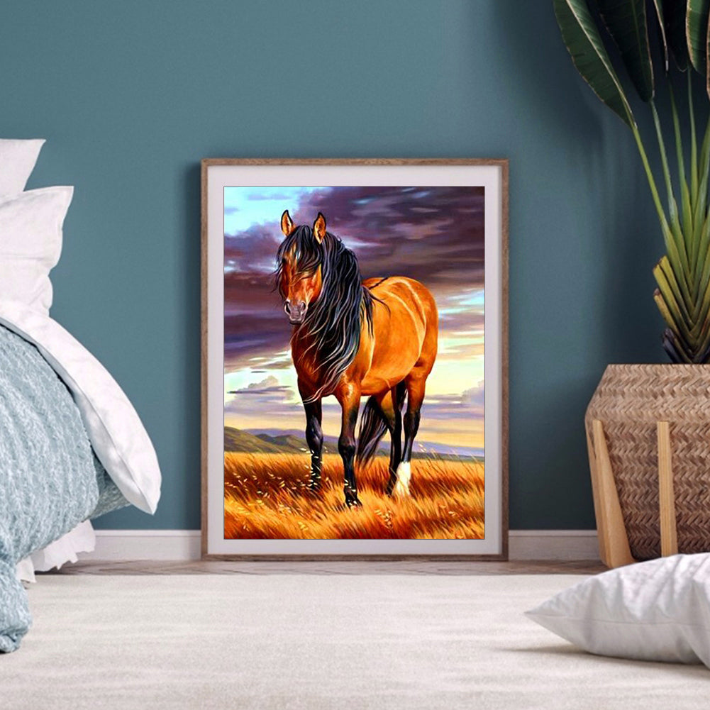 Horse - Full Round Drill Diamond Painting 30*40CM