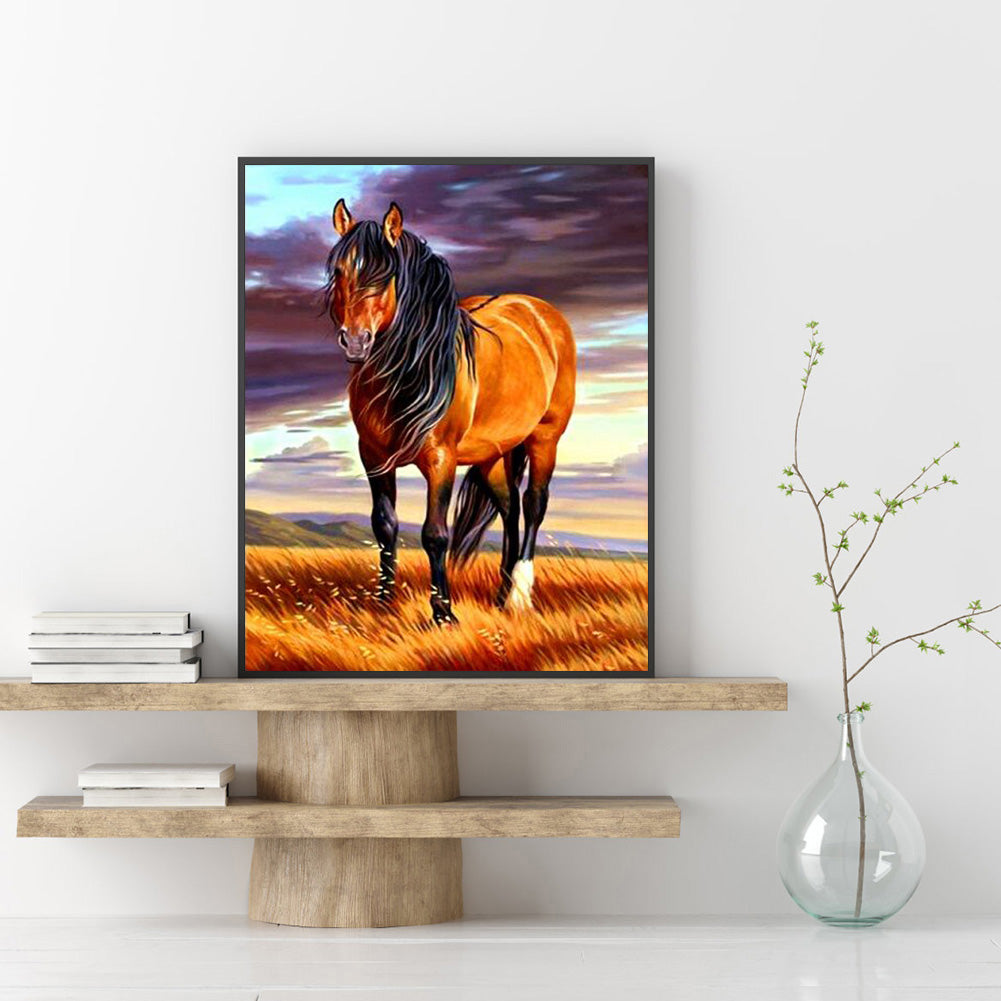 Horse - Full Round Drill Diamond Painting 30*40CM