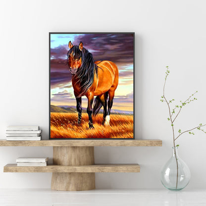 Horse - Full Round Drill Diamond Painting 30*40CM