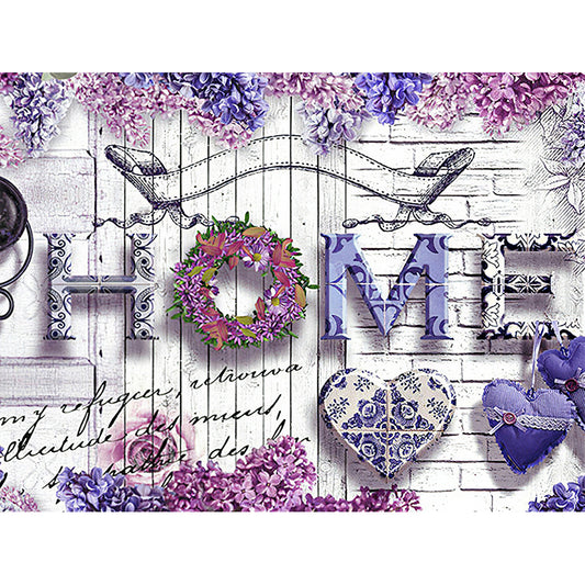 English - Full Round Drill Diamond Painting 40*30CM