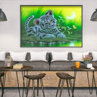 Tiger - Full Round Drill Diamond Painting 40*30CM