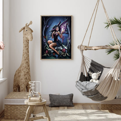 Girl - Full Round Drill Diamond Painting 30*40CM