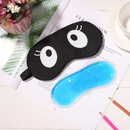 Cartoon DIY 5D Mosaic Diamond Eye Shade Point Drill Sleeping Eye Shades