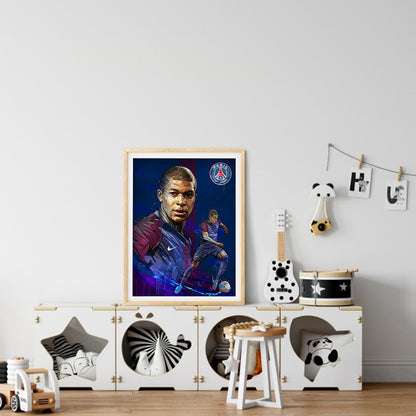 Mbappe - Full Round Drill Diamond Painting 30*40CM