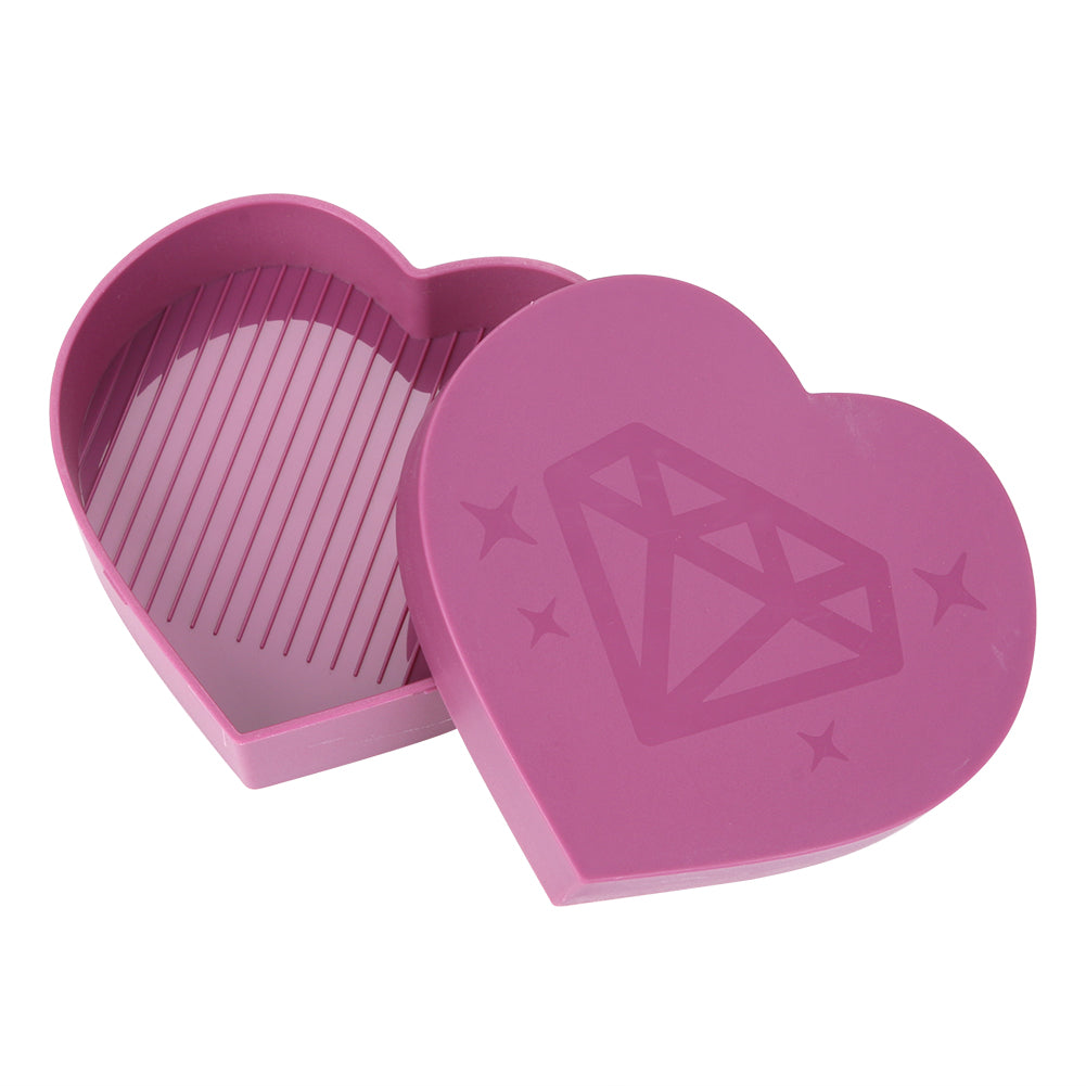 Diamond Painting Tray Plastic Heart-shaped Rhinestone Drill Plate DIY Tools