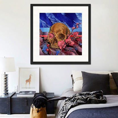 Skull Halloween - Full Round Drill Diamond Painting 30*30CM