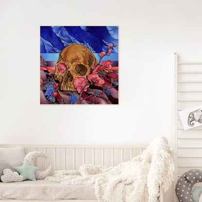 Skull Halloween - Full Round Drill Diamond Painting 30*30CM