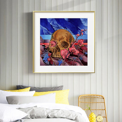 Skull Halloween - Full Round Drill Diamond Painting 30*30CM