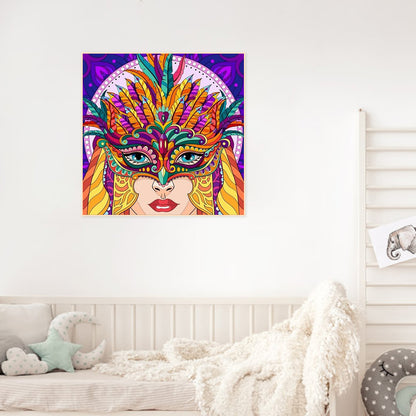 Primitive Girl - Full Round Drill Diamond Painting 30*30CM