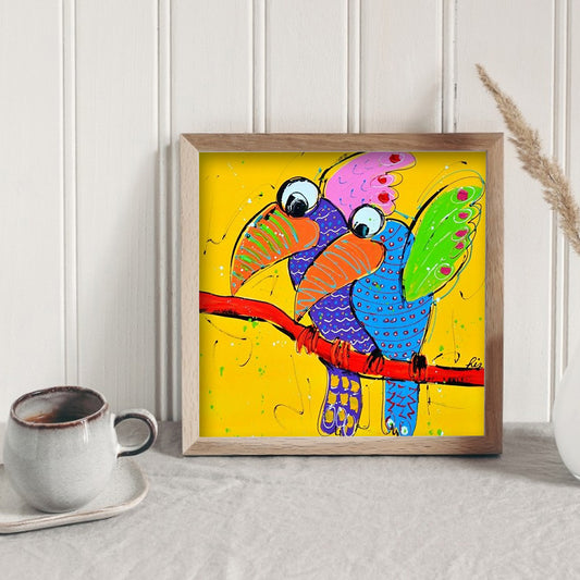 Parrot - Full Round Drill Diamond Painting 30*30CM