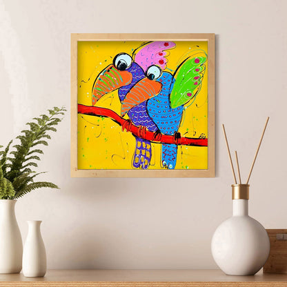 Parrot - Full Round Drill Diamond Painting 30*30CM