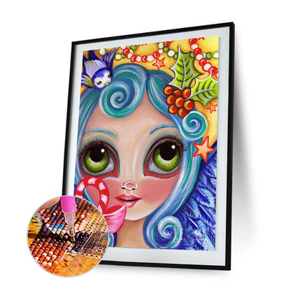 Girl - Full Round Drill Diamond Painting 30*40CM