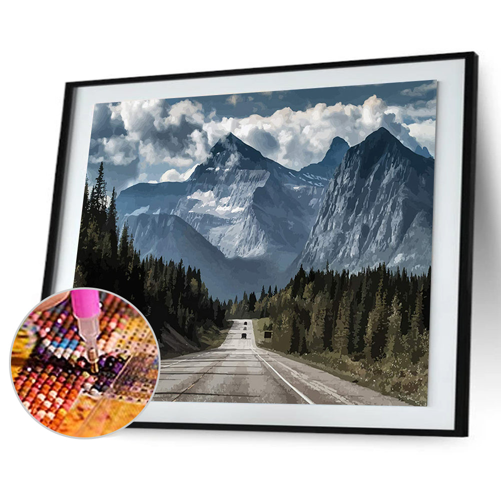 Mountain Road - Full Round Drill Diamond Painting 40*30CM