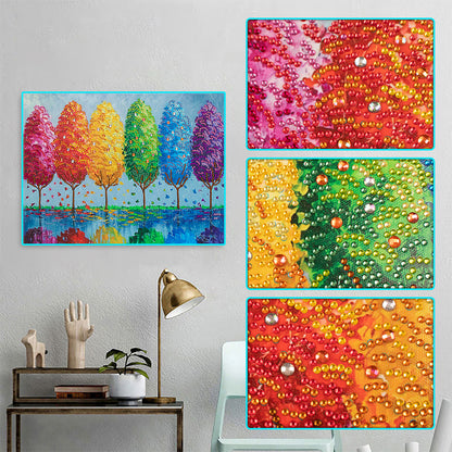 Tree - Special Shaped Drill Diamond Painting 40*30CM