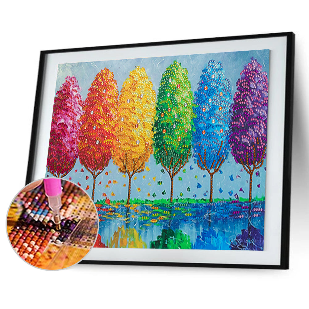 Tree - Special Shaped Drill Diamond Painting 40*30CM