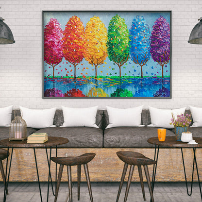 Tree - Special Shaped Drill Diamond Painting 40*30CM