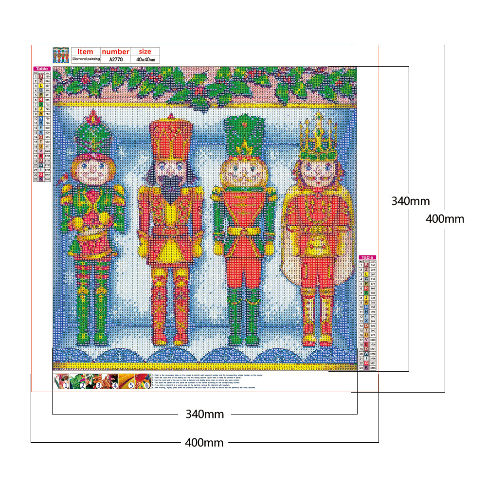 Nutcracker - Full Round Drill Diamond Painting 40*40CM