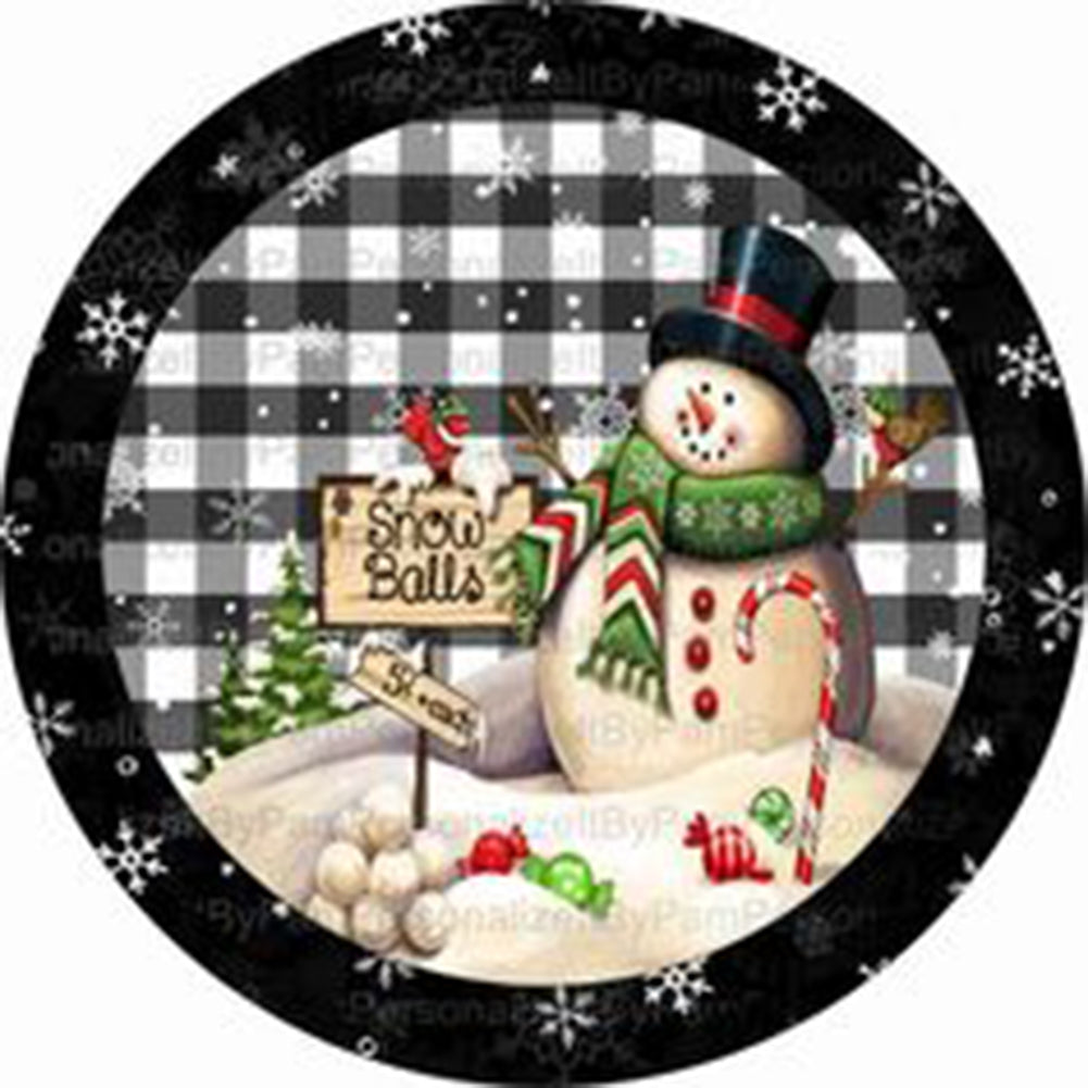 Snowman - Full Round Drill Diamond Painting 40*40CM