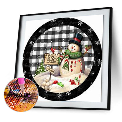 Snowman - Full Round Drill Diamond Painting 40*40CM