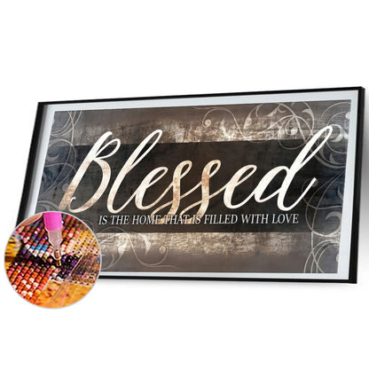 Blessed - Full Round Drill Diamond Painting 80*35CM