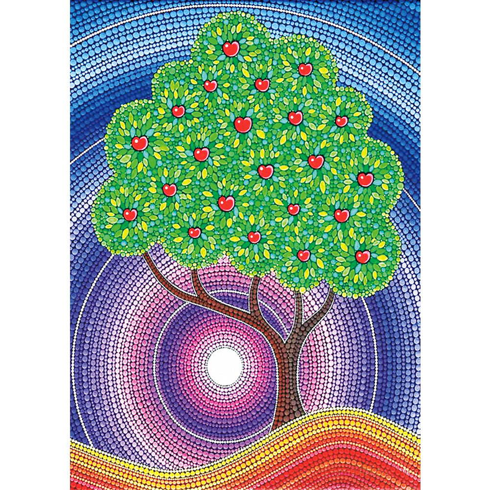 Tree - Special Shaped Drill Diamond Painting 30*40CM