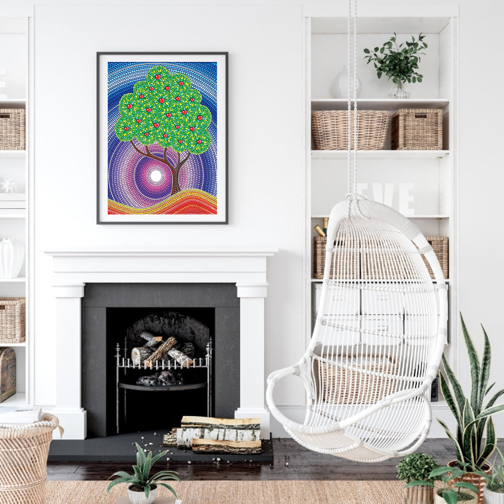 Tree - Special Shaped Drill Diamond Painting 30*40CM