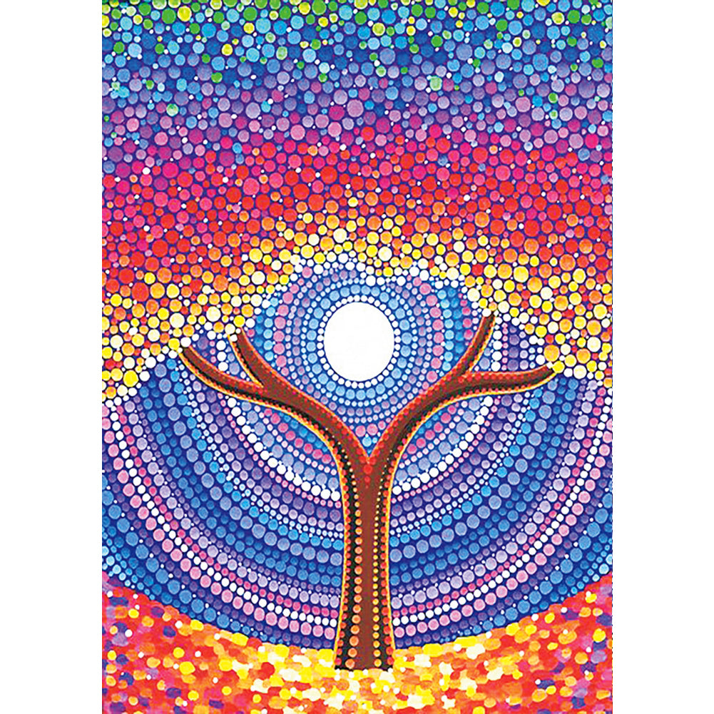 Tree - Special Shaped Drill Diamond Painting 30*40CM