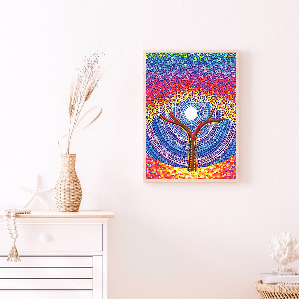 Tree - Special Shaped Drill Diamond Painting 30*40CM