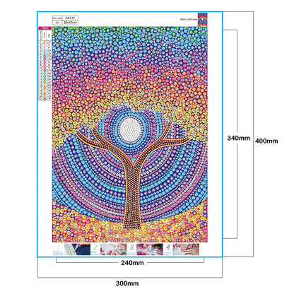 Tree - Special Shaped Drill Diamond Painting 30*40CM